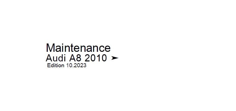 Werkstatthandbuch [Audi A8/S8] (D4) 2011-2017