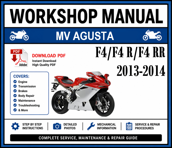 Workshop Manual [MV Agusta F4/F4 R/F4 RR] 2013-2014