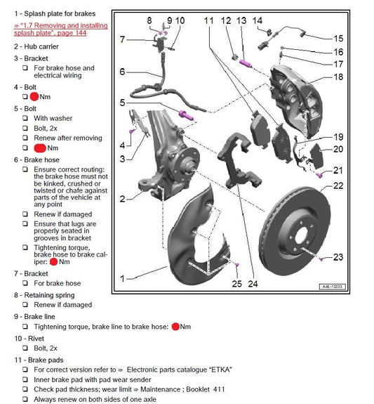 Workshop Manual [Audi A6/S6/RS6] (C8) 2018-2025