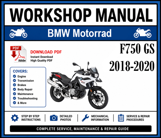 Workshop Manual [BMW F750 GS] 2018-2020