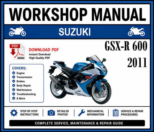 Workshop Manual [Suzuki GSX-R 600] 2011