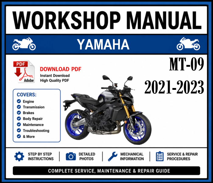 Workshop Manual [Yamaha MT-09] 2021-2023