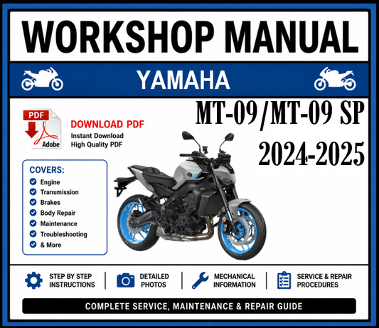 Workshop Manual [Yamaha MT-09/MT-09 SP] 2024-2025