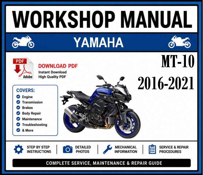 Workshop Manual [Yamaha MT-10] 2016-2021