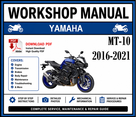 Workshop Manual [Yamaha MT-10] 2016-2021