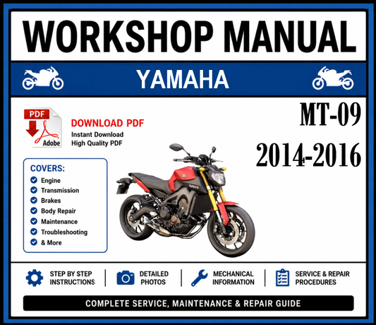 Workshop Manual [Yamaha MT-09] 2014-2016