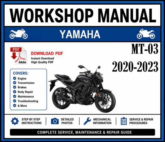 Workshop Manual [Yamaha MT-03] 2020-2023