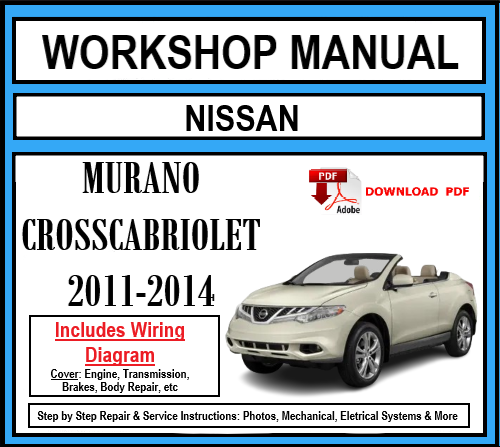 Workshop Manual [Nissan Murano Crosscabriolet] 2011-2014
