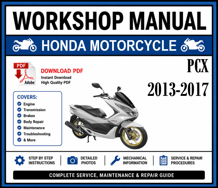 Workshop Manual [Honda PCX] 2013-2017