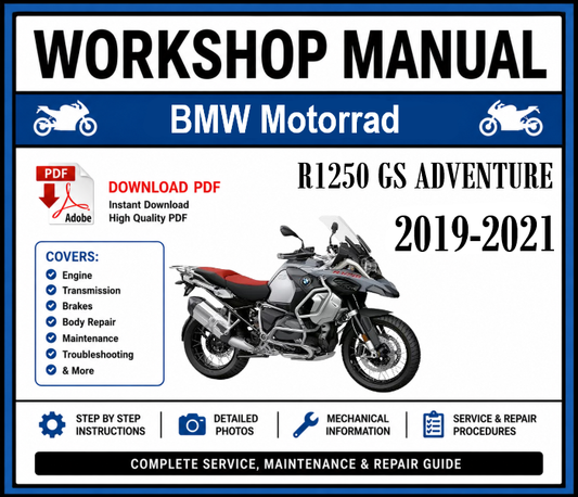 Workshop Manual [BMW R1250 GS Adventure] 2019-2021