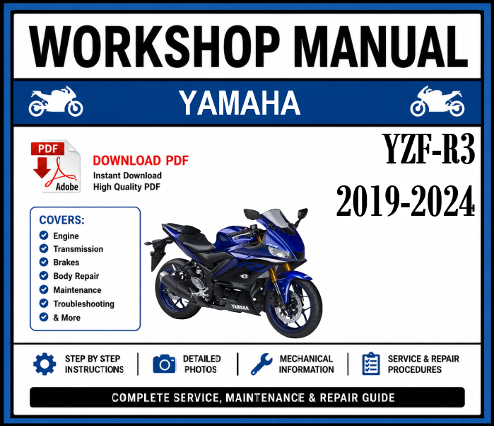 Workshop Manual [Yamaha YZF-R3] 2019-2024