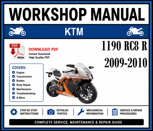 Workshop Manual [KTM 1190 RC8 R] 2009-2010