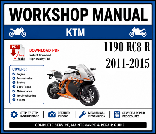 Workshop Manual [KTM 1190 RC8 R] 2011-2015