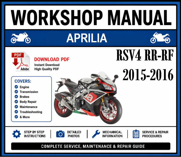 Workshop Manual [Aprilia RSV4 RR-RF] 2015-2016