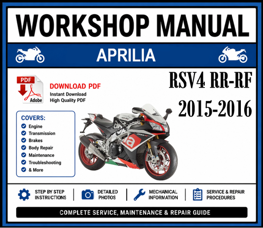 Workshop Manual [Aprilia RSV4 RR-RF] 2015-2016