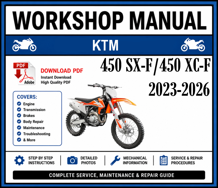 Workshop Manual [KTM 450 SX-F/450 XC-F] 2023-2026