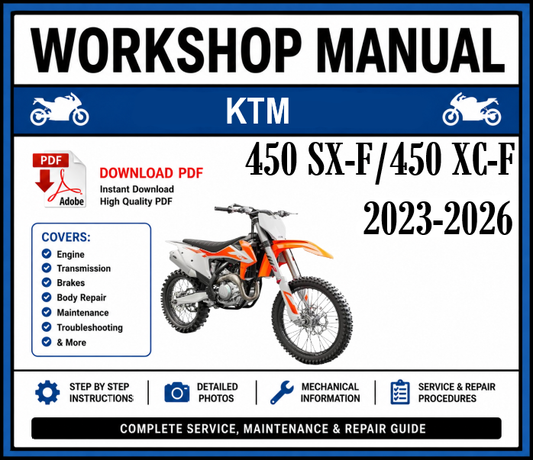 KTM 450 SX-F/450 XC-F (2023-2026) Workshop Manual