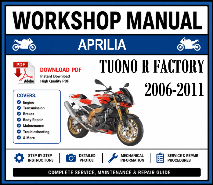 Workshop Manual [Aprilia Tuono R Factory] 2006-2011