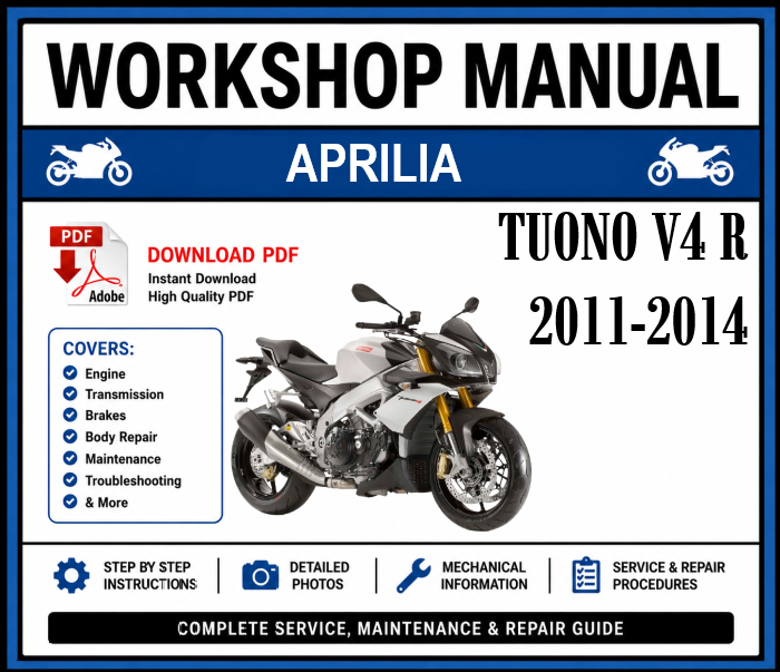 Workshop Manual [Aprilia Tuono V4 R] 2011-2014