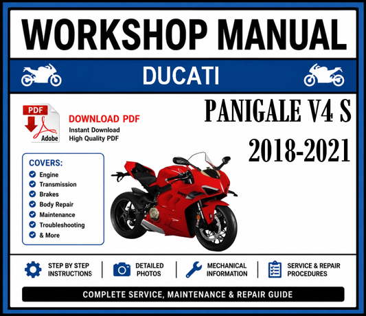 Workshop Manual [Ducati Panigale V4 S] 2018-2021