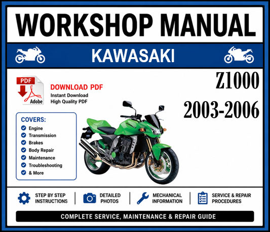 Workshop Manual [Kawasaki Z1000] 2003-2006