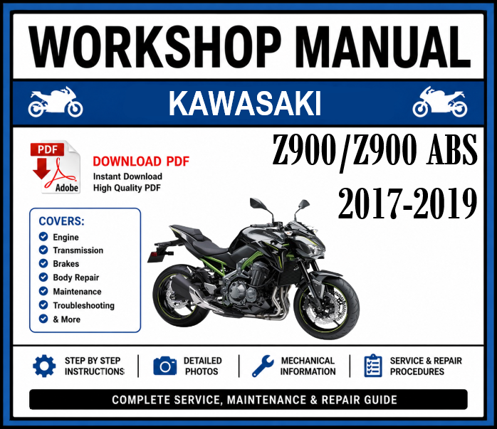 Workshop Manual [Kawasaki Z900/Z900 ABS] 2017-2019