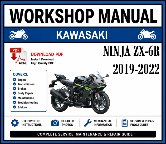 Workshop Manual [Kawasaki Ninja ZX-6R] 2019-2022